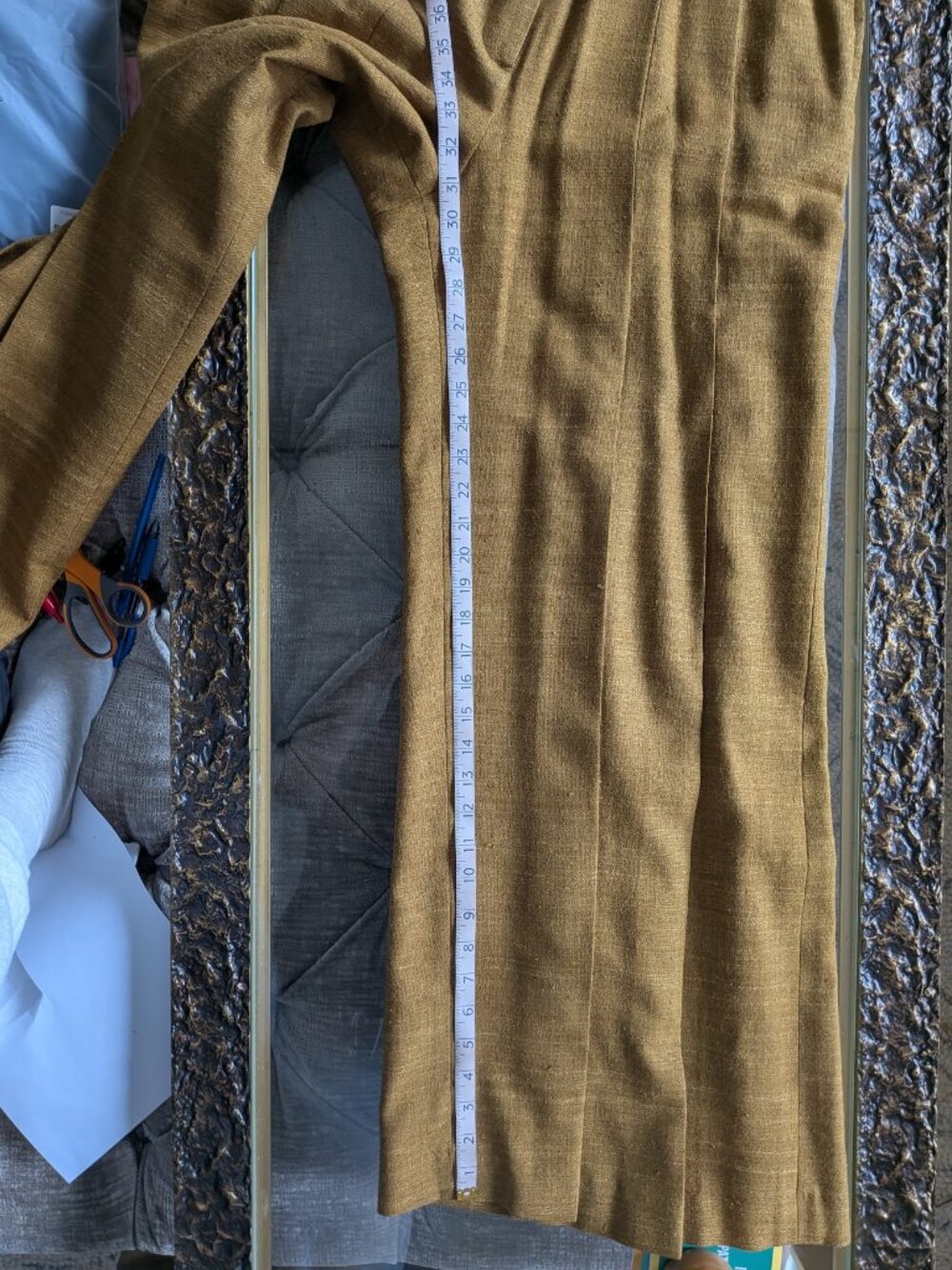 Evan & Dean Asymmetrical Button Blazer & Pleated Wide Leg Suit Set Sz 12 - Picture 14 of 16
